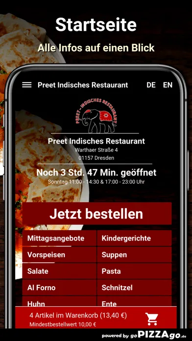 Preet Indisches Restaurant Dre Screenshots