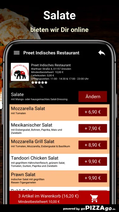Preet Indisches Restaurant Dre Screenshots