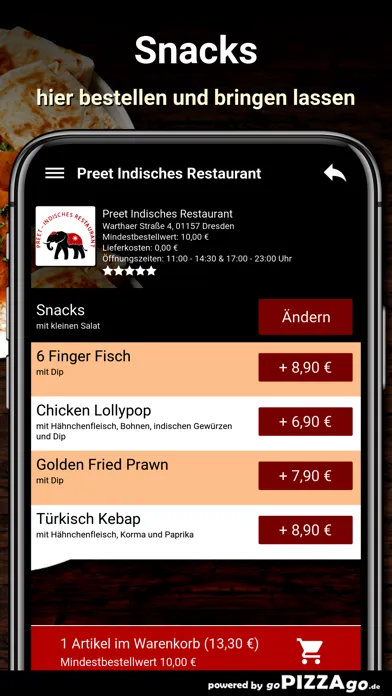 Preet Indisches Restaurant Dre Screenshots