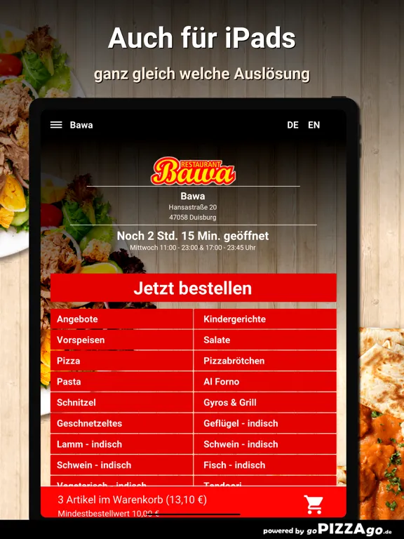 Ảnh chụp màn hình của Bawa Duisburg iPad 