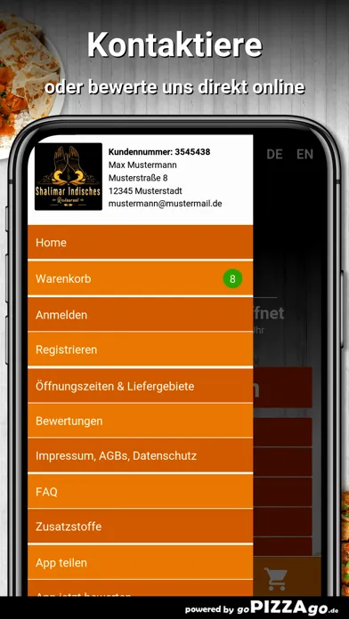 Shalimar Restaurant Flensburg Screenshots
