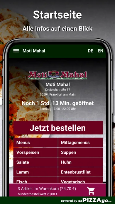 Zrzuty ekranu Moti Mahal Frankfurt am Main
