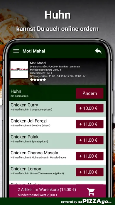 Zrzuty ekranu Moti Mahal Frankfurt am Main