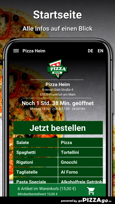 Zrzuty ekranu Pizza Heim Frankfurt am Main