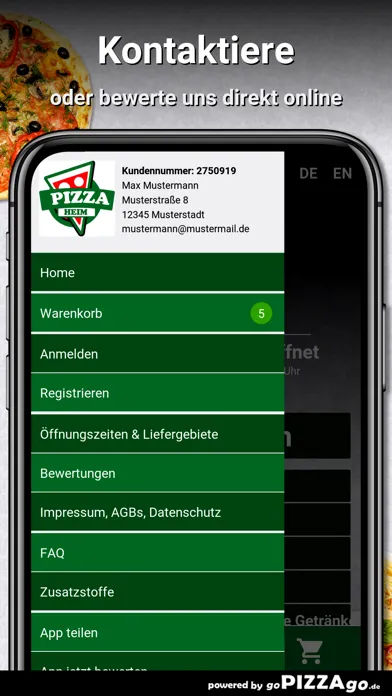 Zrzuty ekranu Pizza Heim Frankfurt am Main