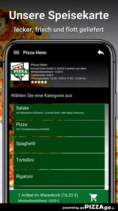Zrzuty ekranu Pizza Heim Frankfurt am Main