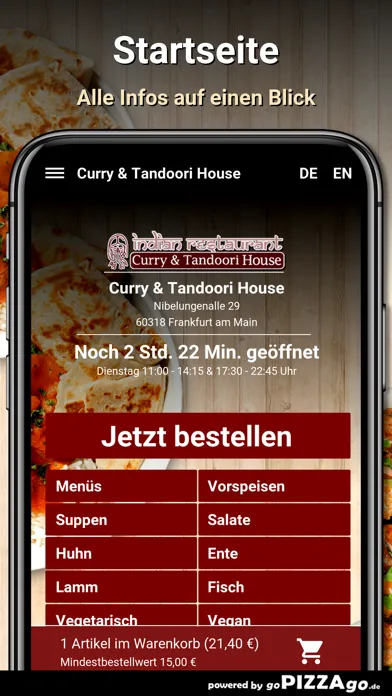 Скриншоты Curry&Tandoori House Frankfurt