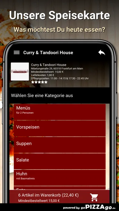 Скриншоты Curry&Tandoori House Frankfurt