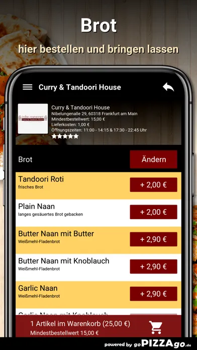 Скриншоты Curry&Tandoori House Frankfurt