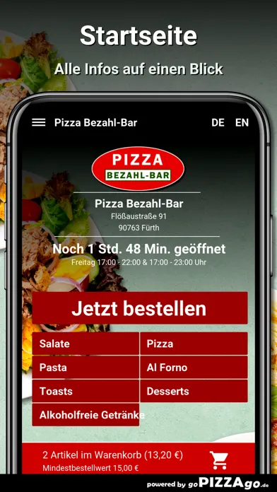 Pizza Bezahl-Bar Fürth应用截图