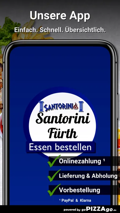 Capturas de tela do Santorini Grill & Pizza Fürth