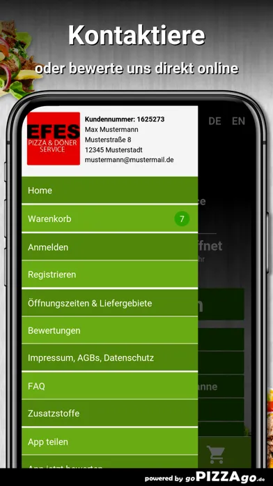 Efes Pizza & Döner Service Ekran Görüntüleri