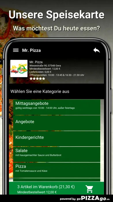 Mr. Pizza Gera स्क्रीनशॉट