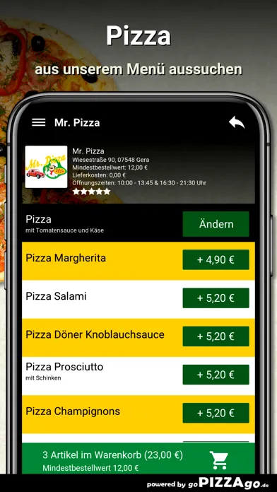 Mr. Pizza Gera स्क्रीनशॉट