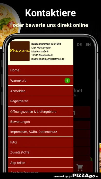 Khazana Restaurant Gütersloh سکرین شاٹس