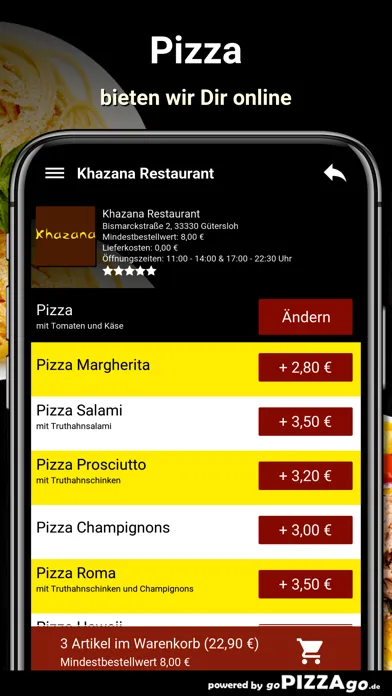 Khazana Restaurant Gütersloh سکرین شاٹس