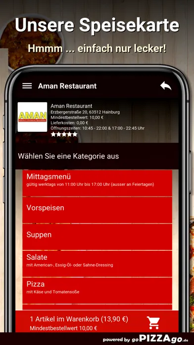 Aman Restaurant Hainburg应用截图