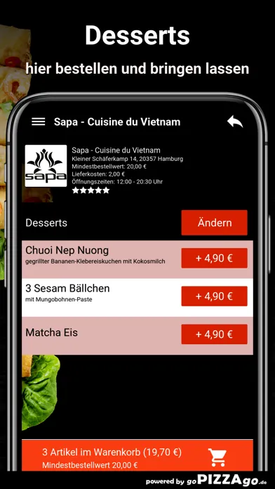 Sapa - Cuisine du Vietnam Hamb स्क्रीनशॉट