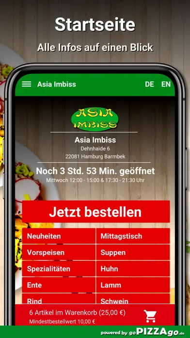 Capturas de pantalla de Asia Imbiss Hamburg Barmbek