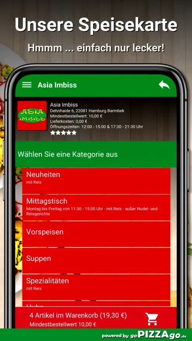 Capturas de pantalla de Asia Imbiss Hamburg Barmbek