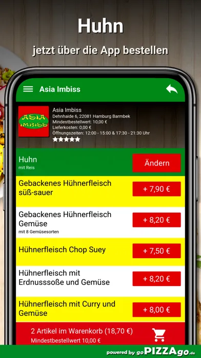 Capturas de pantalla de Asia Imbiss Hamburg Barmbek