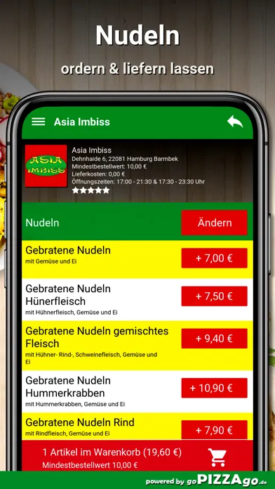Capturas de pantalla de Asia Imbiss Hamburg Barmbek