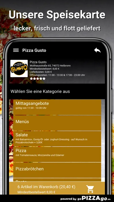 Pizza Gusto Heilbronn Screenshots