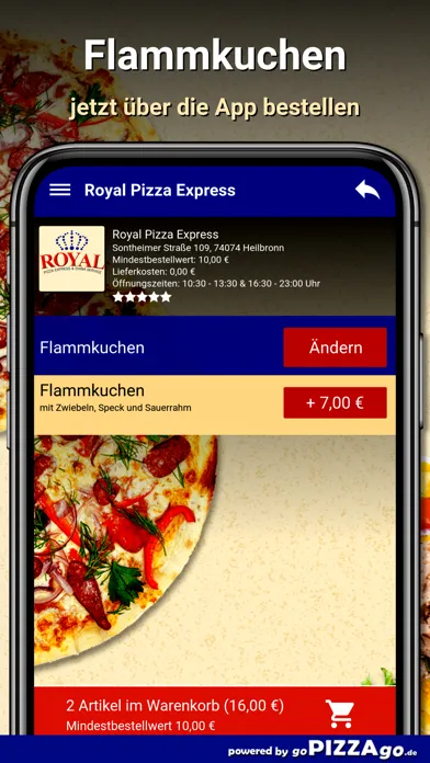 Capturas de tela do Royal Pizza Express Heilbronn