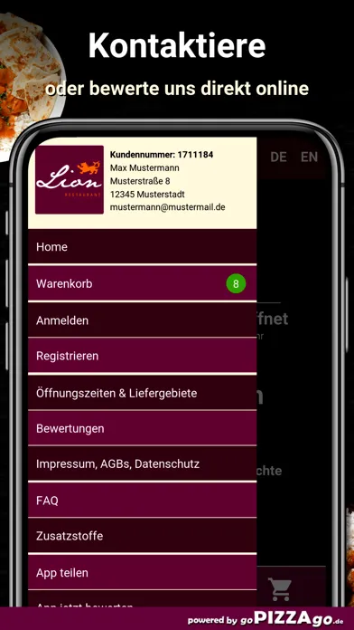 Lion Restaurant Höxter应用截图