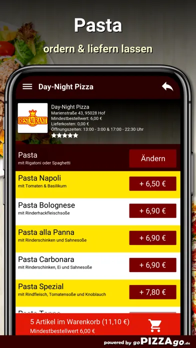 Day-Night Pizza Hof Ekran Görüntüleri