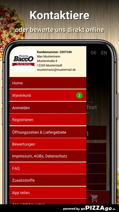 Скриншоты Pizzeria Bacco Idstein