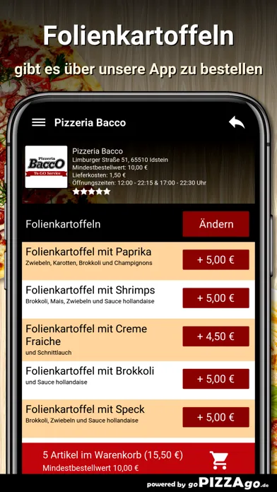 Скриншоты Pizzeria Bacco Idstein