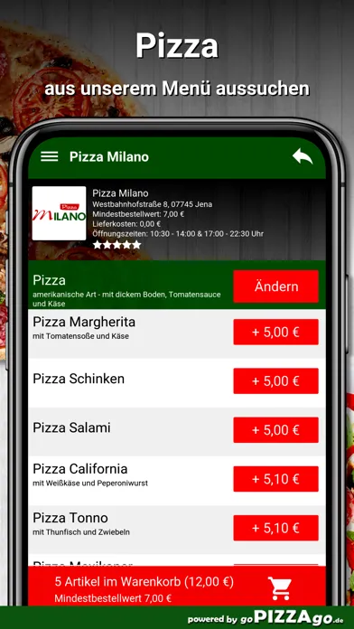 Capturas de pantalla de Pizza Milano Jena