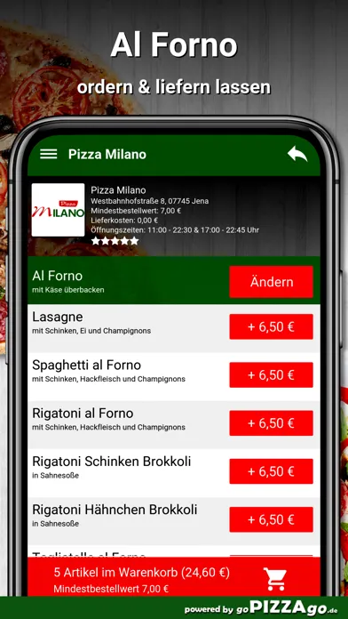 Capturas de pantalla de Pizza Milano Jena