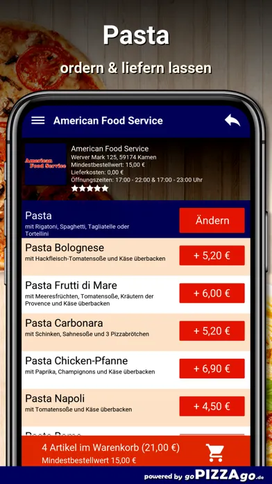 American Food Service Kamen স্ক্রিনশট