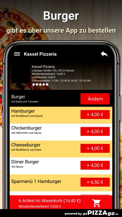 Captures d'écran de Kassel Pizzeria Kassel