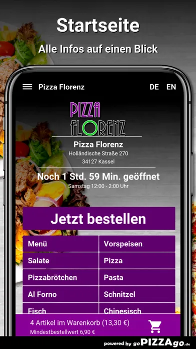 Captures d'écran de Pizza Florenz Kassel