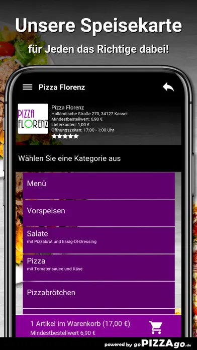 Captures d'écran de Pizza Florenz Kassel