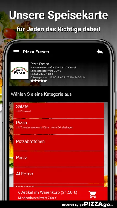 Pizza Fresco Kassel应用截图