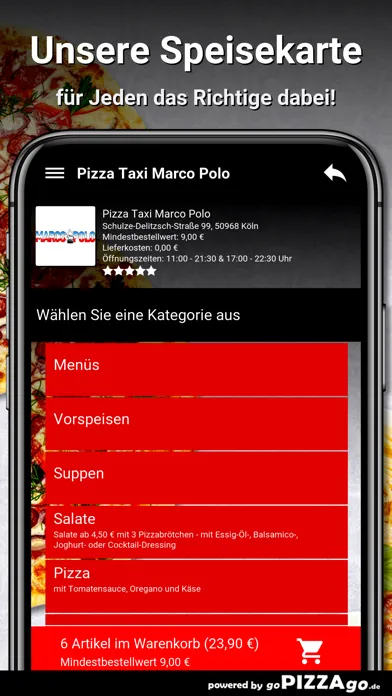 Pizza Taxi Marco Polo Köln سکرین شاٹس
