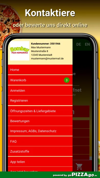 Bombay Pizza Kornwestheim Ekran Görüntüleri