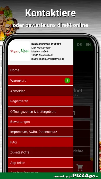 Captures d'écran de Pizza Momi Korschenbroich