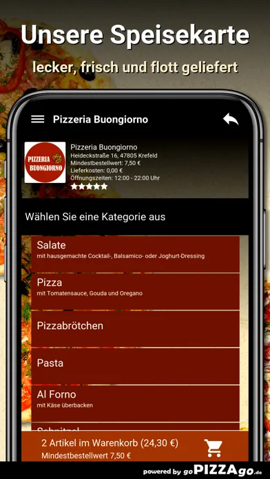 Pizzeria Buongiorno Krefeld スクリーンショット