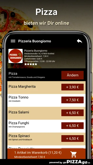 Pizzeria Buongiorno Krefeld スクリーンショット