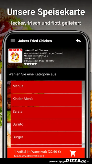 Jokers Fried Chicken Langen应用截图