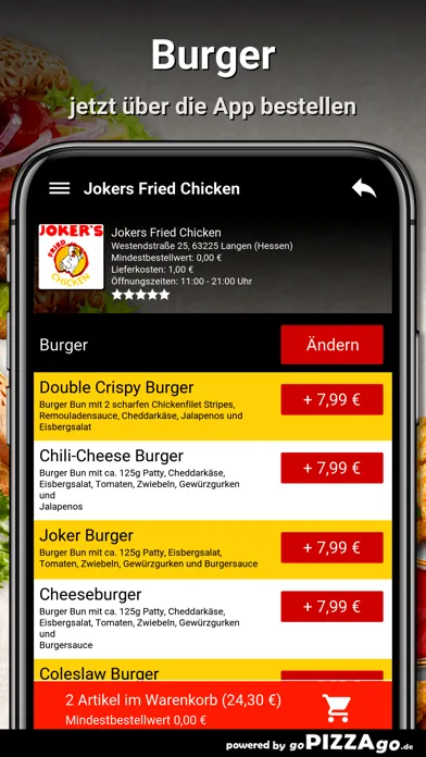 Jokers Fried Chicken Langen应用截图