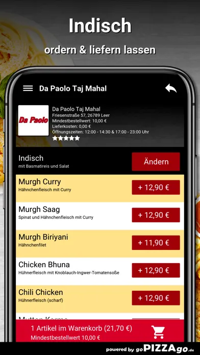 Da Paolo Taj Mahal Leer應用截圖