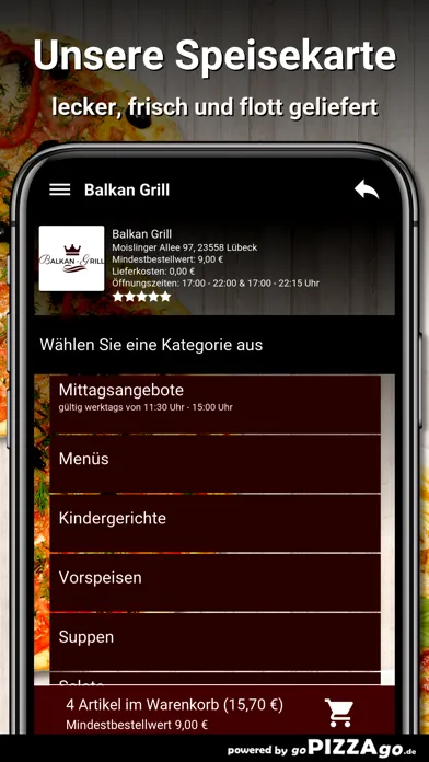 Capturas de pantalla de Balkan-Grill Lübeck