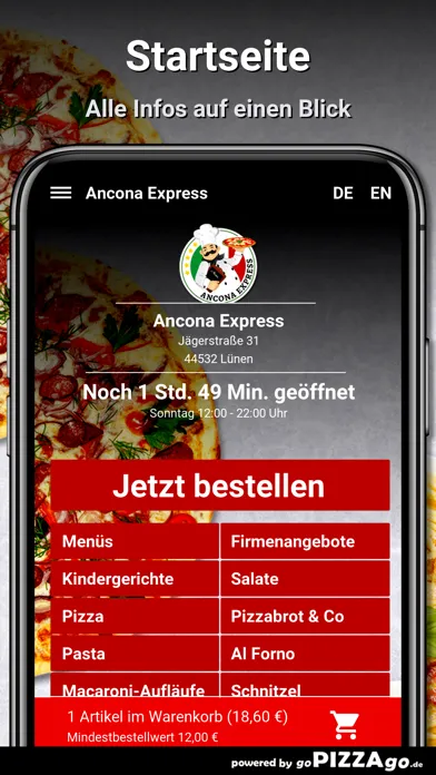 Tangkapan layar Ancona Express Lünen