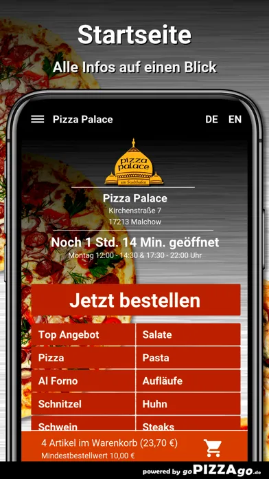 Capturas de pantalla de Pizza Palace Malchow